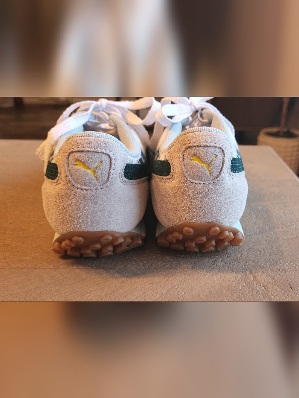 PUMA Easy Rider Seaside Drills Embroidered Lace Up Green Gray Sneakers 6.5 NEW - Picture 8 of 12
